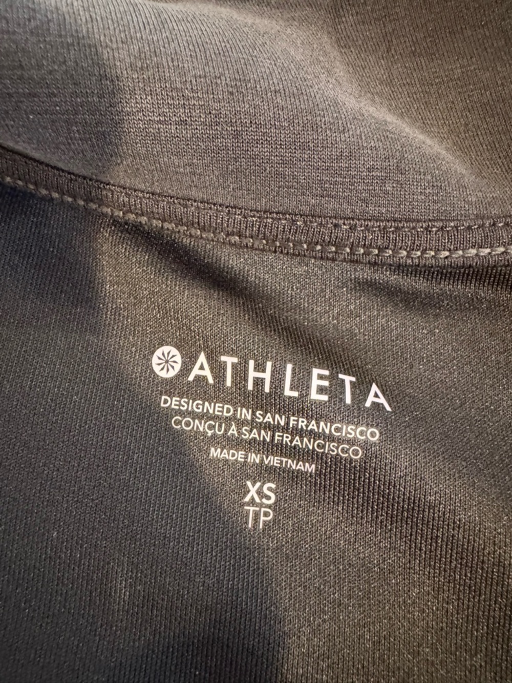 Athleta Seasoft 1/4 zip top with matching mid-rise jogger. Top xs, bot. S petite - Picture 4 of 7